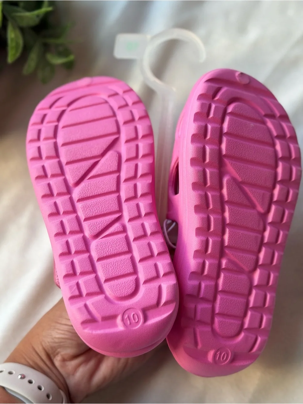 Cat & Jack Bright Pink Kids Slip-On Clog Sandals